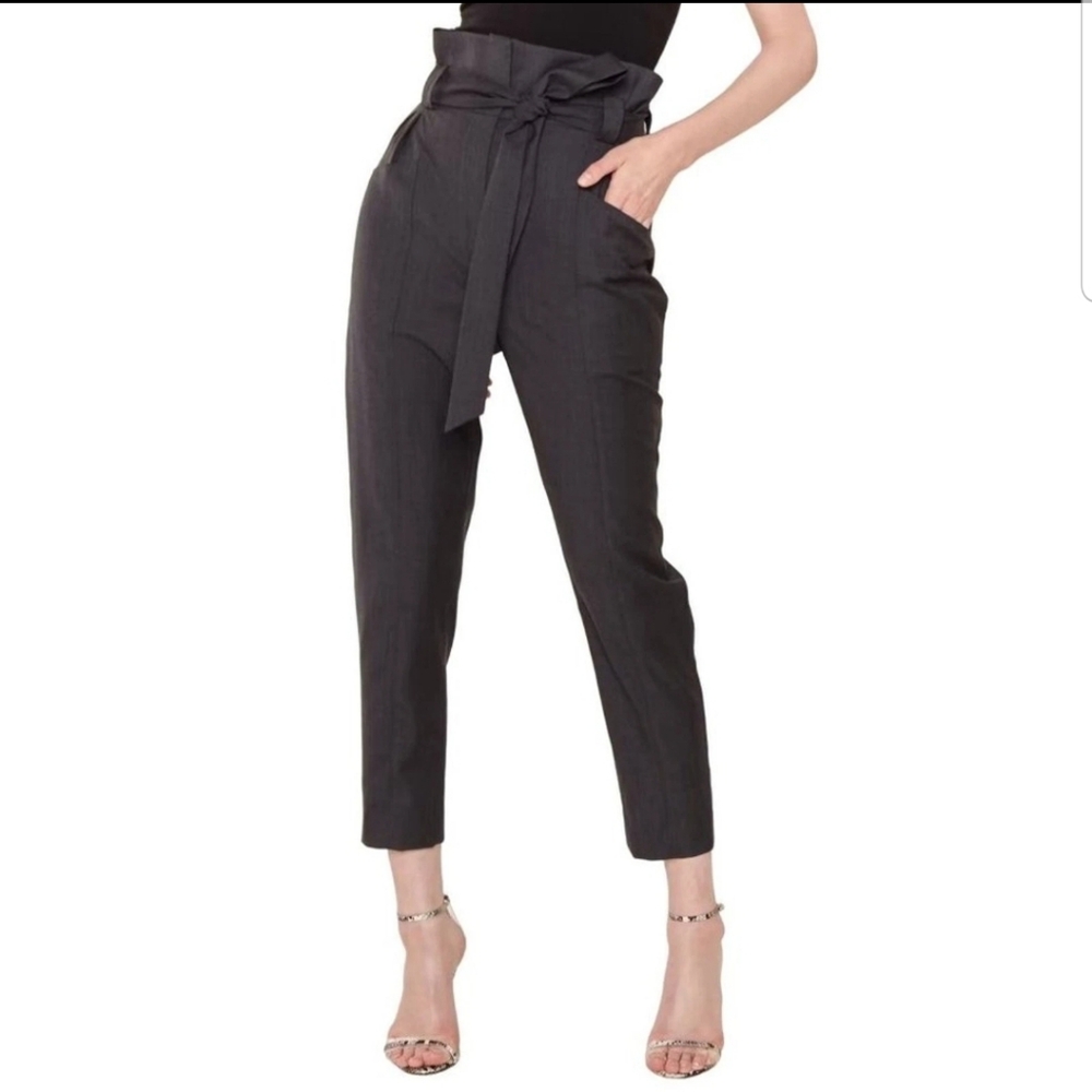 IRO Women's Paperbeg High Rise Tie-Waist Cropped Pants